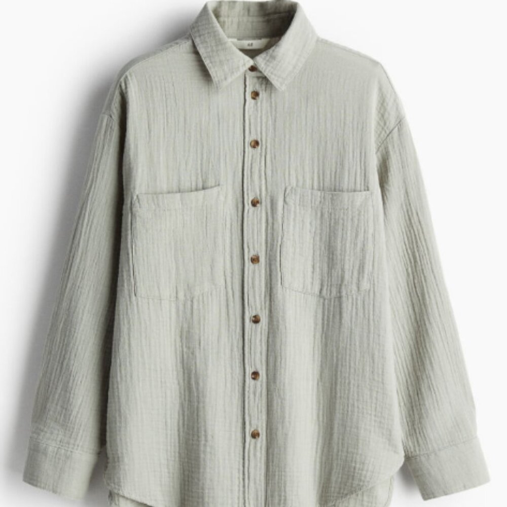 Cotton long sleeve shirt